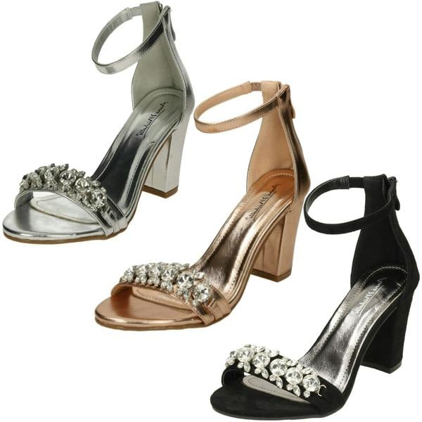 Anne Michelle Ladies Anne Michelle Jewel Trim Sandals