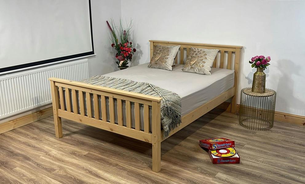 Mission TM Hampshire Solo Pine Wooden Bed - UV Waxed