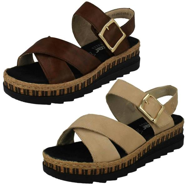 Rieker Womens Rieker Hook And Loop Sandals V7951