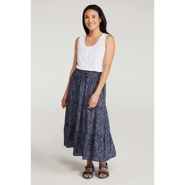Mountain Warehouse Womens/Ladies Palermo Tiered Midi Skirt - Navy - 