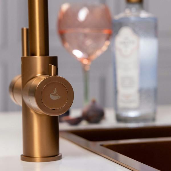 Flode svan | 3 in 1 Instant Boiling Tap | Brushed Copper Finish