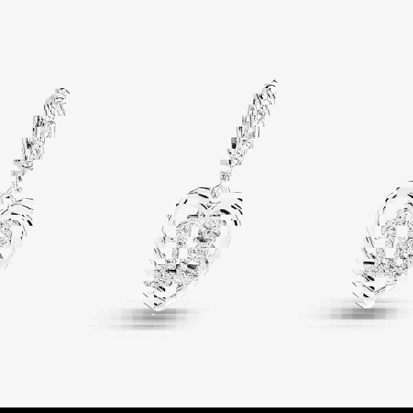 Rosa Lea 18 Pave Heart Dangle Charm AM-2THB004504