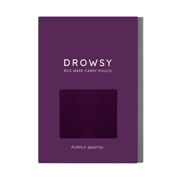 Drowsy Sleep Co Purple Martini Silk Carry Pouch