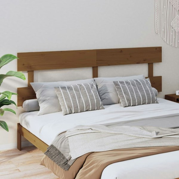 Berkfield Bed Headboard Honey Brown 184x3x81 cm Solid Wood Pine