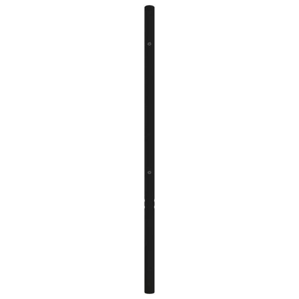 Berkfield Metal Headboard Black 200 cm