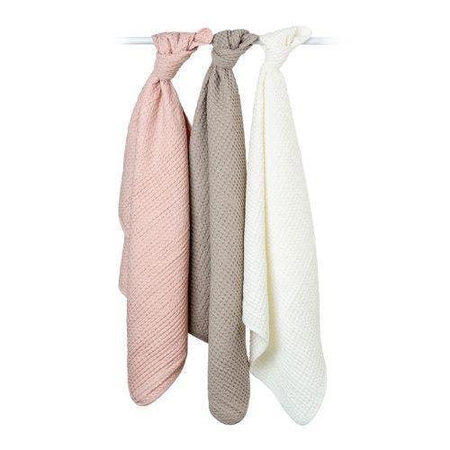 Lulujo - Waffle Blanket - Ballet Slipper