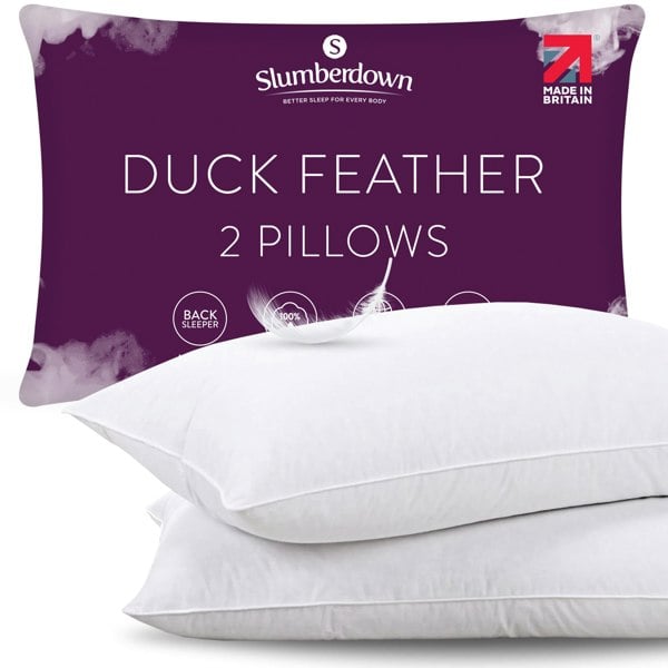 Slumberdown Duck Feather Medium Support Pillow