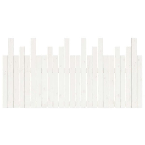 Berkfield Wall Headboard White 159.5x3x80 cm Solid Wood Pine