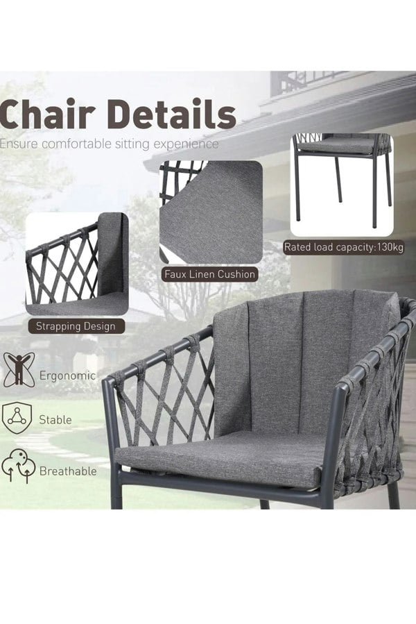Groundlevel The Sweenie 7 Piece Outdoor Furniture Set