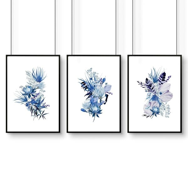 Pictures for home office | set of 3 wall art prints