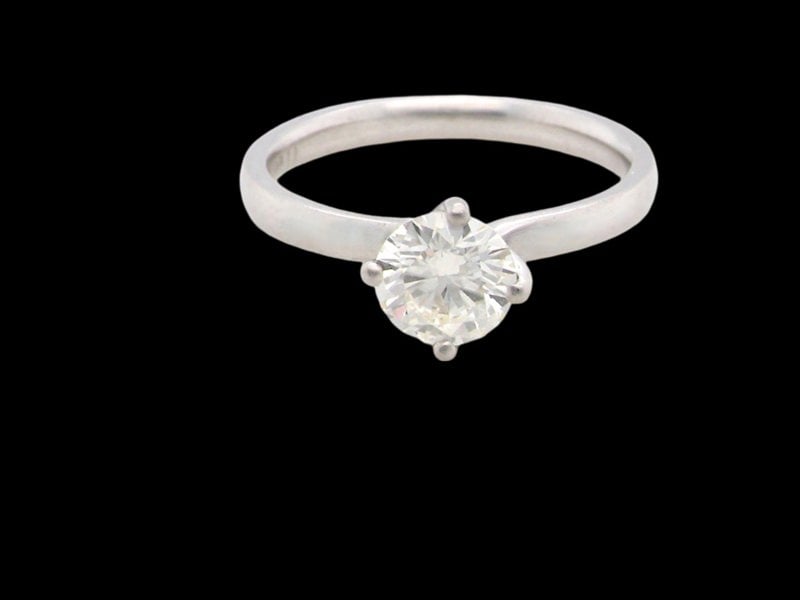 Vintage Tom A fine platinum Solitaire Diamond Ring