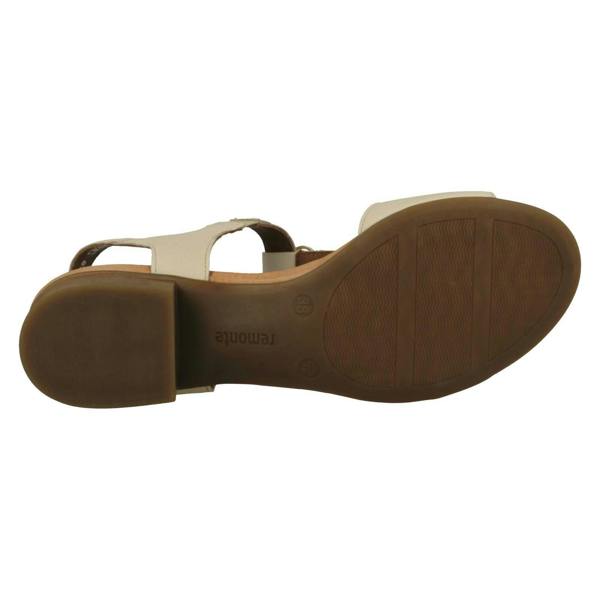 Remonte Ladies Remonte Block Heeled T-Bar Detailed Sandals D0P52