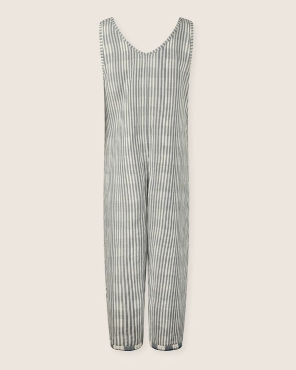 Grace Multicolour Marine Check Print Reversible Wide Leg Jumpsuit - image 7