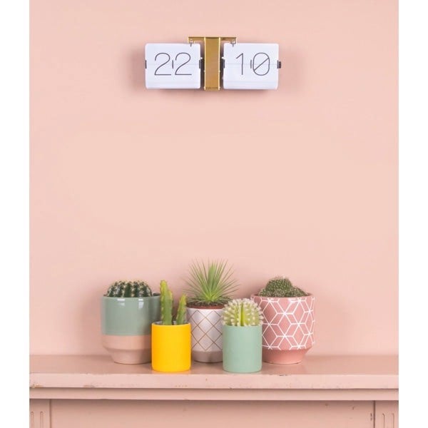 Karlsson Flip Clock Minimal - Brass