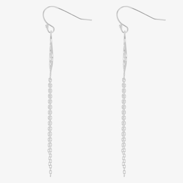T. H. Baker Sterling Silver Tassel Dropper Earrings 8.54.3659