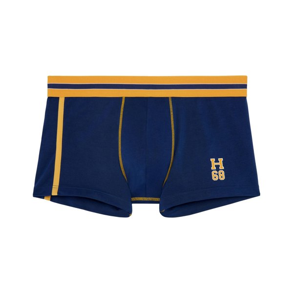 Hom Run Sports Contrast Boxer Trunk, Blue/yellow