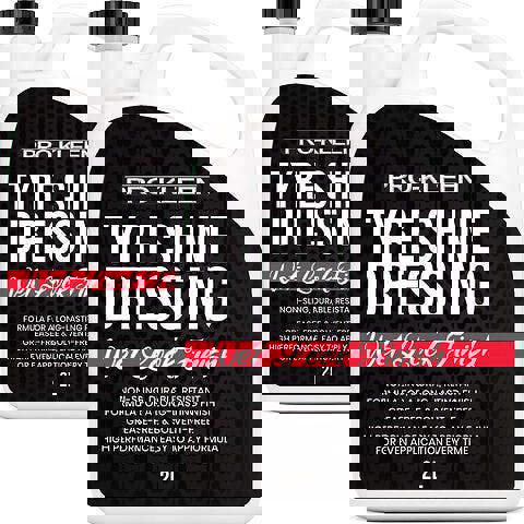 ProKleen Pro-Kleen Tyre Shine Dressing - Wet Look Non-Sling & Solvent Free Formula - Tyre Protector Easy to Use Formula (4 Litres)