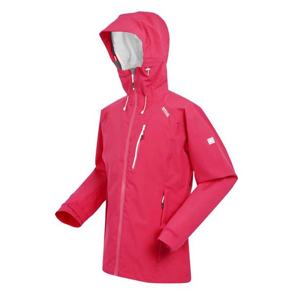 Regatta Womens/Ladies Birchdale Shell Waterproof Jacket - Pink Potion/White - 
