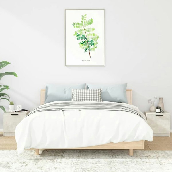 Berkfield Bedside Cabinets 2 pcs Concrete Grey 40x39x40 cm