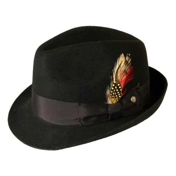 Gamble & Gunn Black 'Kempton' Fedora