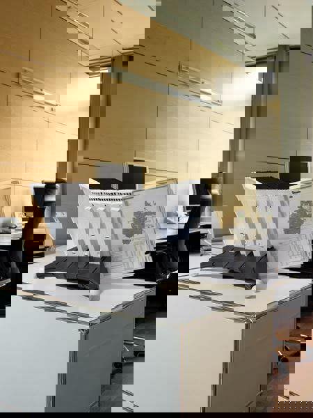 Durable SHERPA TABLE Extension Set | Module and 10 Panels | A4 Black & Grey