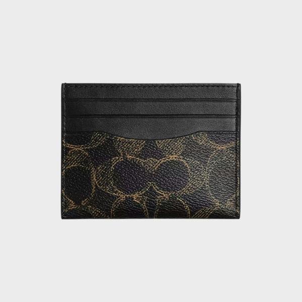 Coach Slim Id Card Case In Loved Signature Canvas