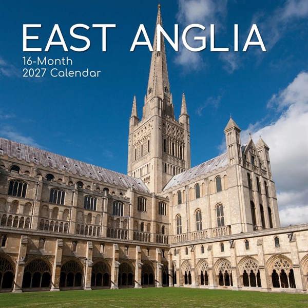 East Anglia Calendar 2027, Wall Calendars, Month To View, Travel, Gift