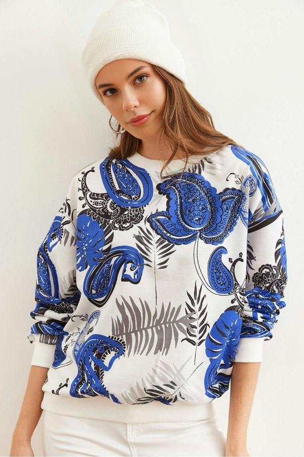 Hoxton Gal Basic Soft-Textured Oversized Sweatshirt
