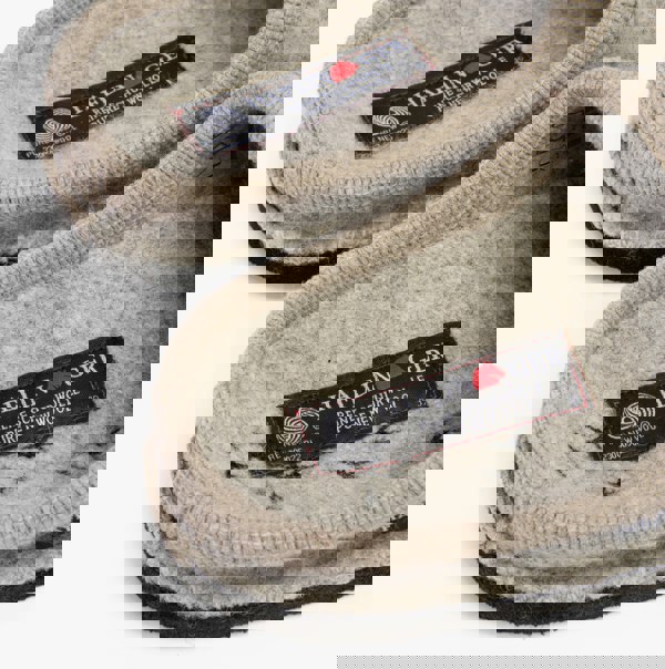 Haflinger SONGBIRD Womens Slippers Mottled Stone Grey