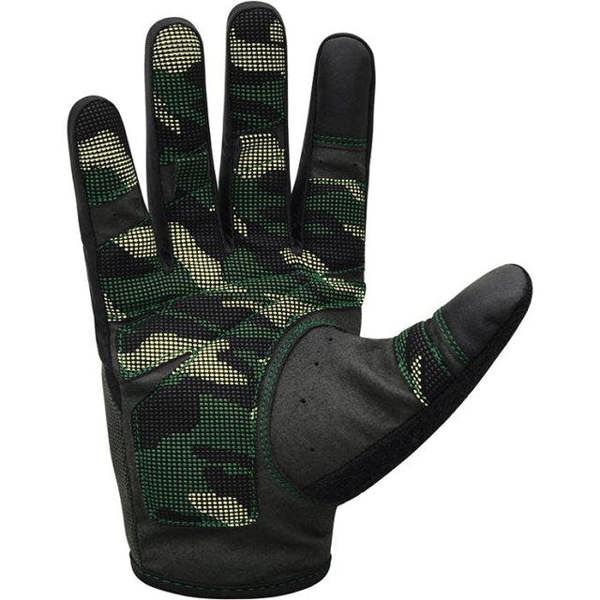 RDX Sports GYM TRAINING GLOVES T2 FULL ARMY GREEN