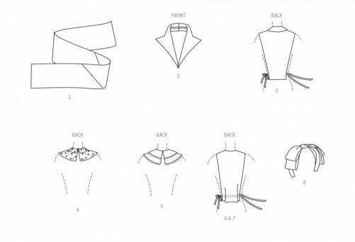 Simplicity Sewing Pattern 9817, Headwear, Accessories, Vintage Style for Women, OS (One Size) - Easy