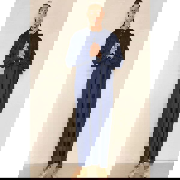 110_thobe_Navy_L - 56, 110_thobe_Navy_M - 54, 110_thobe_Navy_S - 52, 110_thobe_Navy_XL - 58, 110_thobe_Navy_XXL - 60