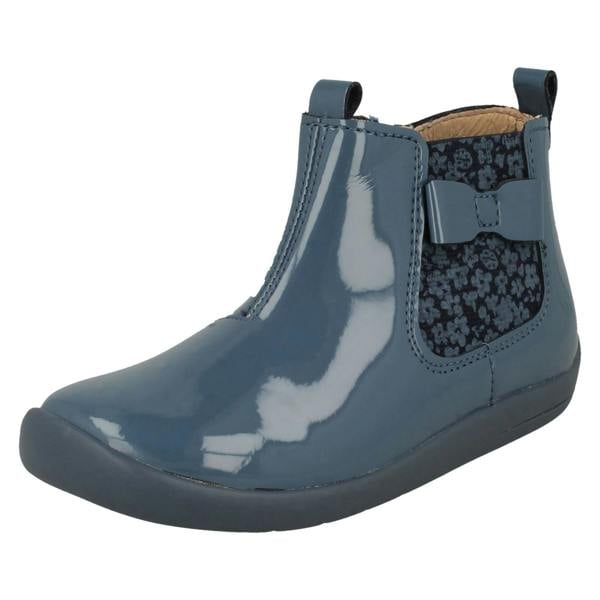 Start-rite Girls Startrite Bow Detailed Gusset Ankle Boots Wonderland