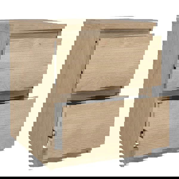 Furniture To Go Naia Bedside 2 Drawers in Jackson Hickory