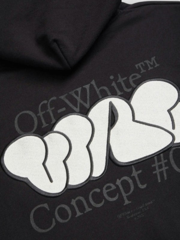 Off - White Brick Concept Hoodie Black - Supplied FashionOff - White