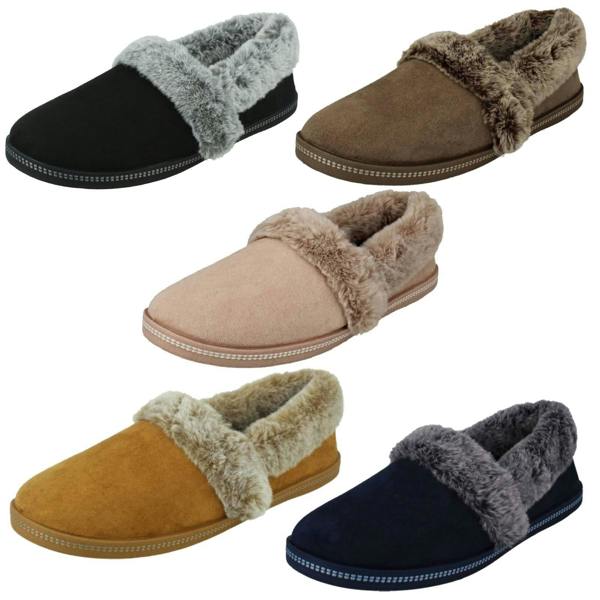 Skechers Ladies Skechers Cali With Memory Foam Vegan Full Slippers Team Toasty 32777