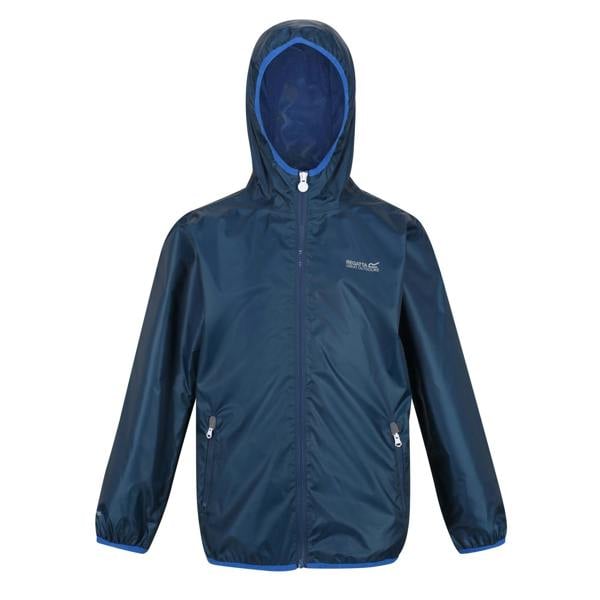 Regatta Great Outdoors Childrens/Kids Lever II Packaway Rain Jacket - Moonlight Denim - 