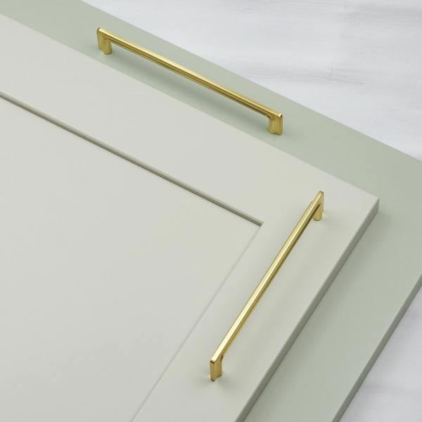 Handle & Home 160mm Matt Brass Ribbed D Handle