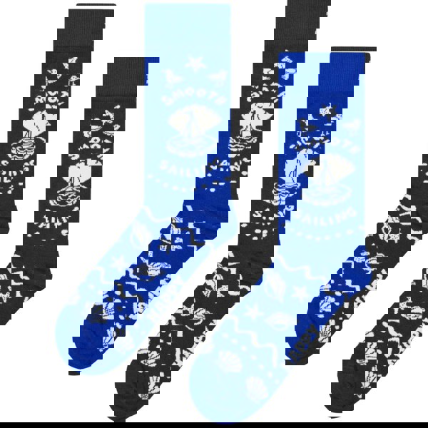 Happy SocksSocks 3 - pack3 - Pack Smooth Sailing Socks Gift Box, Blue/redBoxers - and - Briefs.net