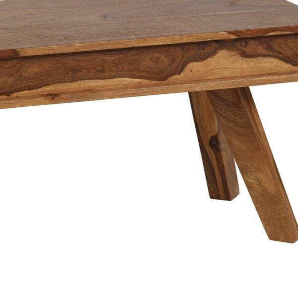 Wyld Haus New York 145cm Natural Sheesham Wood Dining Bench