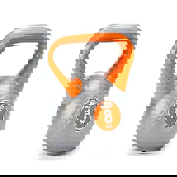 York 8kg Vinyl Kettlebell - Orange