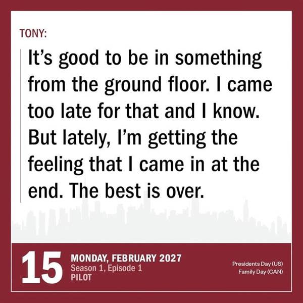 The Sopranos Desk Calendar 2027, Desk Calendars, Day To View, Entertainment, Gift