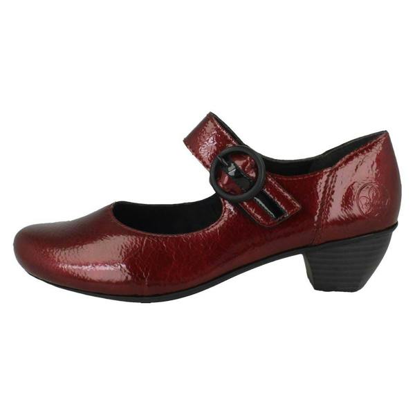 Rieker Ladies Rieker Buckle Detailed Hook and Loop Smart Heels 41756