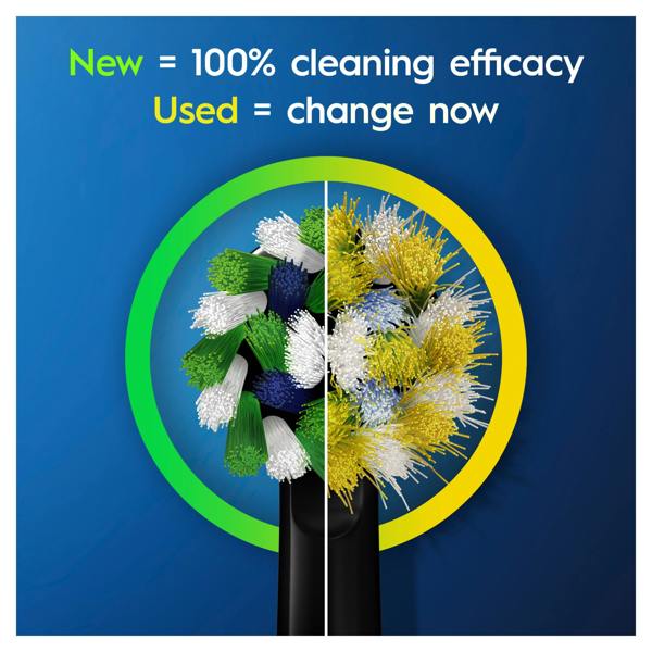 Oral-B Pro Series 1 680 Cross Action Electric Toothbrush - Black with Striking Design Carry Case
