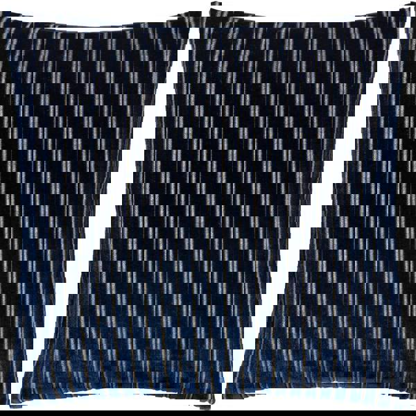 Paoletti Savoy Velvet Stripe Cushion Cover - Navy
