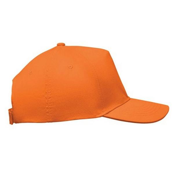 MidOcean Sunny 5 Panel Baseball Cap - Orange - 