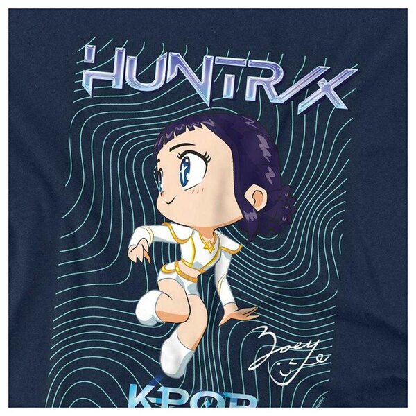 K-Pop Demon Hunters Childrens/Kids Zoey Poster Sweatshirt - Navy