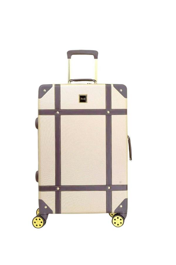 Rock Luggage Vintage Hard Shell Luggage Trunk Suitcase Set
