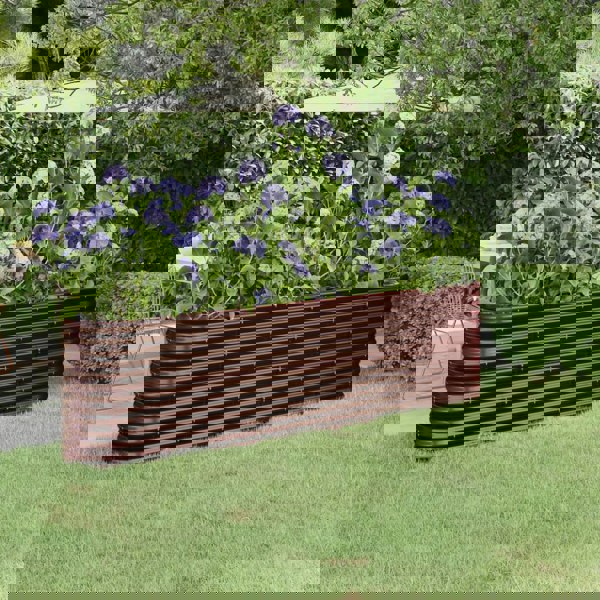 Berkfield Garden Raised Bed Powder-coated Steel 260x40x68 cm Brown