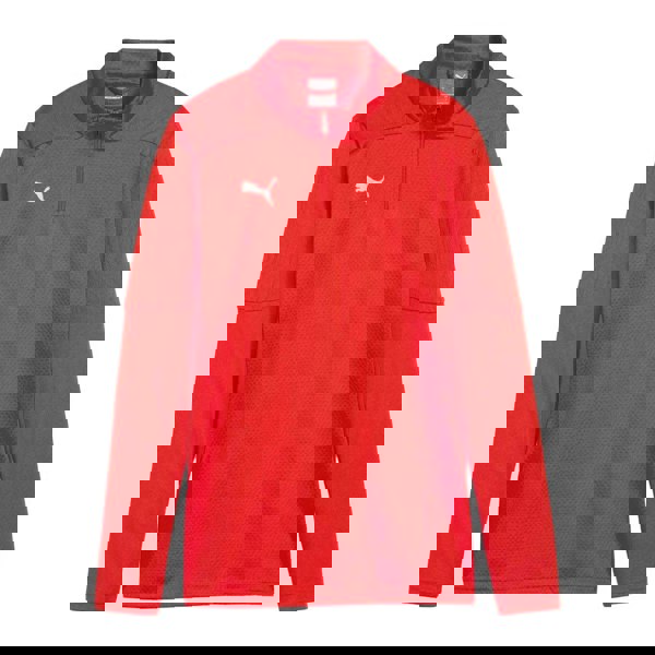 Puma Mens TeamFinal Quarter Zip Training Top - Red